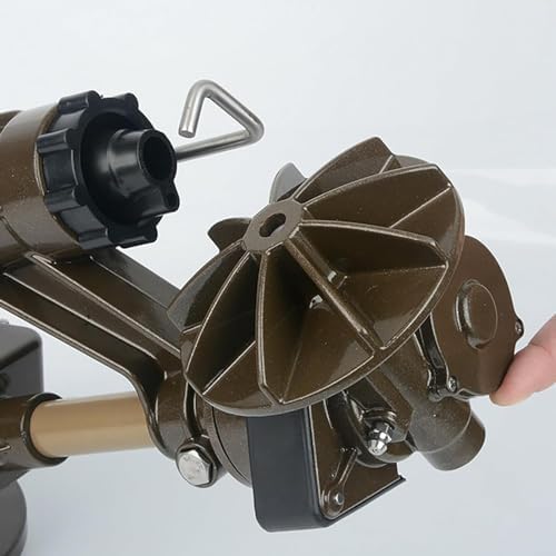 KEhtu Irrigation Spray Gun, 360° Automatic Rotating Sprinkler Gun with Nozzle Kit, Impact Mini Gun Sprinkler, Suitable for Corn and Wheat Farmland Garden Lawn Watering - Image 3