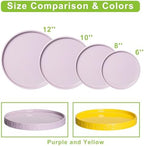 Eightpot Ceramic Plant Saucer, 11.4 Inch Plant Pot Saucers for Indoor Outdoors, Round Plant Drip Trays, Modern Plants Plates to Catch Water, Decorative Plants Dishes to Catch Water, Purple - Image 7