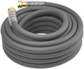 Heavy Duty Premium Garden Hose 25ft x 5/8", 300PSI Working, 1000PSI Burst, Hybrid Rubber Water Hose with Transparent Swivel Handle - Hot/Cold Water - Five Layered Braiding with Brass fittings (Grey) by Unknown