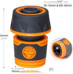 6PCS Water Hose Quick Connectors with Shut Off Valve for Garden Irrigation System - Image 2