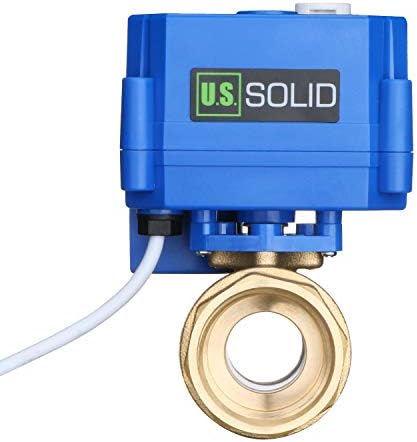 U.S. Solid Motorized Ball Valve- 1" Brass Ball Valve with Manual Function, Standard Port, 9-24V AC/DC and 2 Wire Auto Return Setup - Image 5
