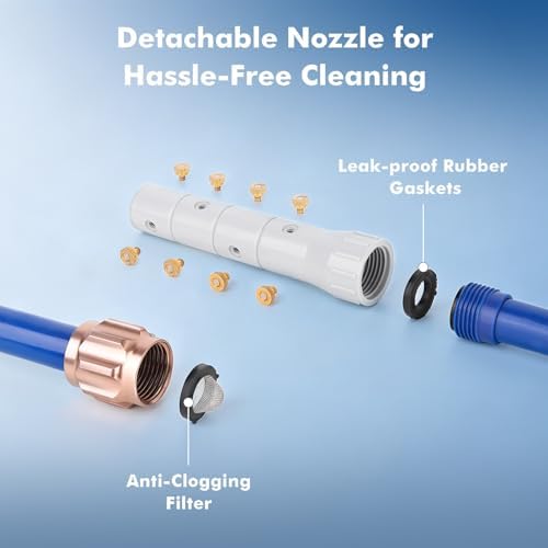 RESTMO Adjustable Misters for Outside Patio, Outdoor Cooling Misting System - Image 5