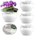 4 Set 6 Inch African Violet Pots Self Watering Ceramic by Sunnychicc