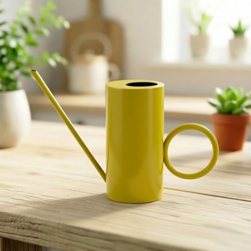 Indoor Watering Cans Long Spout No Spills (Yellow) - Image 2