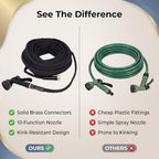 Asixxsix 75ft Garden Hose with 10 Function Nozzle, No Kinking - Image 6