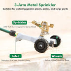 RESTMO Heavy Duty Full Metal Impact Sprinkler with Wheeled Base - Image 3