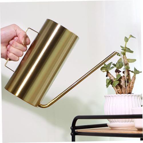 1.5L Stainless Steel Watering Can, Gold Long Spout Flower Jug for Table Bonsai - Image 4