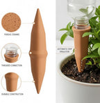 5-Pack Terracotta Self Watering Spikes for Plants, Drip Irrigation Stakes for Standard Bottles, Brown Ceramic Garden Accessories - Image 6