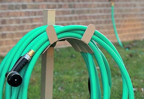 Liberty Garden Products 692-2 Basic Metal Garden Stand, Holds 150-Feet of, 5/8-Inch Hose, Tan - Image 3