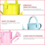 Homoyoyo 5pcs Kids Metal Watering Can Indoor Plants Children Small Watering Cans Iron Sprinkling Kettles for Gardening Home Plants Kids Pot Metal Creative Assorted Colors 6. 29x2. 95x2. 95 Inches - Image 5