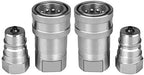 3/8" Ag ISO 5675 Pioneer Hydraulic Quick Connect Couplers with Dust Caps - Image 2