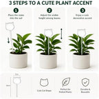 CATPAN 2 Pack Plant Watering Globes, Cat Shaped Glass Self Watering Bulbs, 10.24 Inch Automatic Watering Stakes for Indoor Potted Plants, Succulents, Herbs and Flowers - Image 6