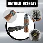 Upgraded Oxy Acetylene Quick Connects,Quick Connect Hose Fittings,Cutting Torch Hose Quick Connect Sets,Fit for 9/16"-18 B Fittings, Max 29 PSI for Fuel Gas and 145 PSI for Oxygen - Image 7