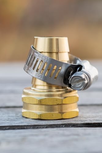 100-Pack Heavy-Duty 3/4-in. Brass Coupling with Stainless Steel Clamps (Hose Repair) - Image 6