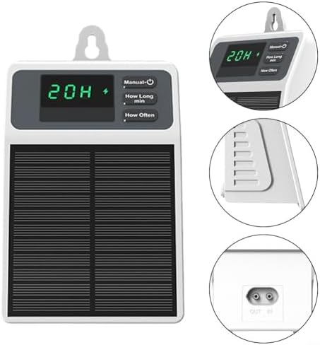 Minhe Solar Powered Smart Timing Auto Watering Device, Large Flow Drip Irrigation Kit for Home Garden Potted Plants - Image 7