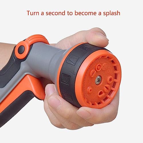 Portable Garden Hose Reel,Compact Durable Water Hose for Car Washing/Garden Irrigation/Pet Bathing with 10 Function Spray Nozzle Hose Reels (Color : Blue, Size : 50m) - Image 3