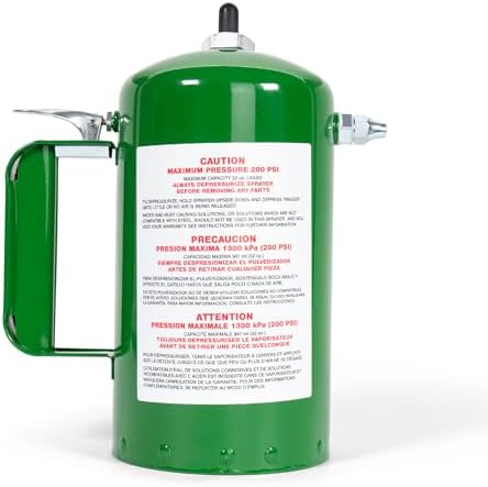 Sure Shot A1000G 32 oz Refillable Pressurized Steel Sprayer Can, Green - Image 2