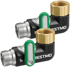 Restmo 90 Degree Water Hose Elbow, Heavy Duty Full Metal Angle Connector by Restmo