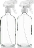 Large Clear Glass Spray Bottles, Empty, Refillable, Water, Fine Mist 16 oz by SallysOrganics