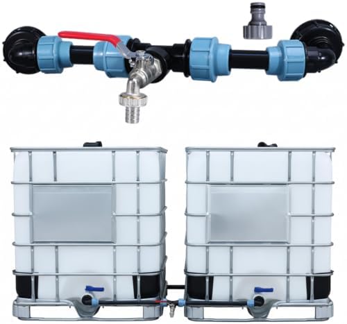 Rain Barrel Diverter Kit Heavy Duty 2 Barrel Compatible by Unknown