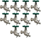 10 Pack XFITTING 1/2" Pex x 3/4" GHT Sillcocks, Brass, 1/4 Turn - Image 2