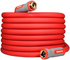 YAMATIC 50FT Flexible Garden Hose 5/8", Brass Swivel Handle Burst 600 PSI by YAMATIC