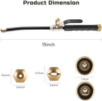 Lichamp Garden Hose Nozzle, 2-Pack High Pressure Water Spraying Wands - Image 7