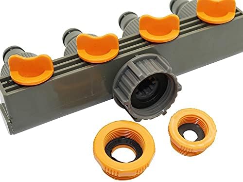 Leakproof Hose Fittings Four-way Crane Control Valve Drip Irrigation Garden Faucet Manifold Irrigation Faucet Fixed Crane 1/2", 3/4", 1" Threaded Connector - Image 4