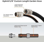 Giraffe Tools Retractable Sprinkler Soaker Hose Reel and Garden Hose 5/8", 75ft Lightweight Hybrid Hose - Image 7