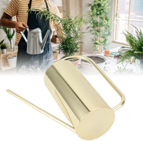 FLEXMAN 1500ml Indoor Watering Can, Large Capacity Long Spout Stainless Steel Plant Watering Can, Watering Kettle for Outdoors Horticultural Enthusiast (Gold) - Image 6