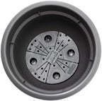 Bloem Ariana 8" Plastic Self-Watering Planter, Charcoal, 4-Pack - Image 6