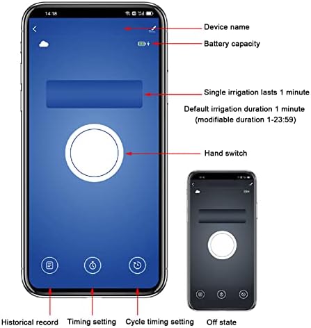 Sprinkler Timer for Garden Hose, Smart Sprinkler Controller, Cycle Timing Irrigation System Controller, Bluetooth Remote Control Water Timer - Image 6
