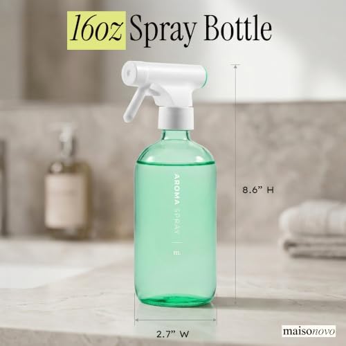 MaisoNovo Green Spray Bottle for Plants | 16.9 Oz, Pack of 2 - Image 3