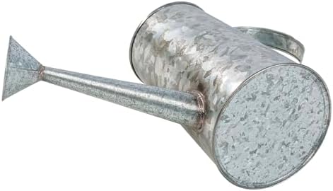 MyGift Vintage Galvanized Metal Watering Can Vases for Flowers, Set of 2 - Image 7