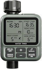 Egardenkart, Sprinkler Timer Outdoor - Water Timer for Garden Hose with Automatic, Manual, Rain Delay Mode | Large Display Water HoseTimer | Automatic Irrigation System for Garden, Lawns, Backyards by Egardenkart