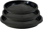 Plant Saucer 16 18 20 Inch, 6 Pack Heavy Duty Large Plant Tray for Planter Pot, Plastic Flower Pot Saucers Drip Water Trays for Indoors and Outdoors by DUNPUTE