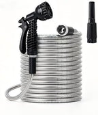 LIKOO Expandable Stainless Steel Flexible Heavy Duty Garden Water Hose by Unknown