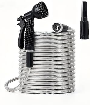 LIKOO Expandable Stainless Steel Flexible Heavy Duty Garden Water Hose by Unknown