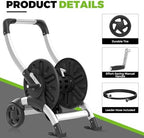 Upgrade Hose Reel Cart, Holds 200 Feet of 5/8" Hose, Hose Reel Cart With Effort-saving Hand Crank,2 Wheels,Heavy Duty Freestanding Water Hose Reels for Outside Garden Lawn Yard Outdoor - Image 4