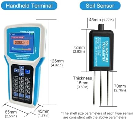 Agriculture Soil Temperature Moisture Conductivity Sensor EC Handheld Soil 3 in 1 Rapid Test Transmitter Soil Testing - Image 2
