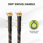 Giraffe Tools Non-Expandable Garden Hose 100FT Lightweight Hoses - Image 3