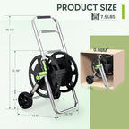 Garden Hose Reel Cart, Holds 75-150 Feet of 5/8" Hose - Image 5