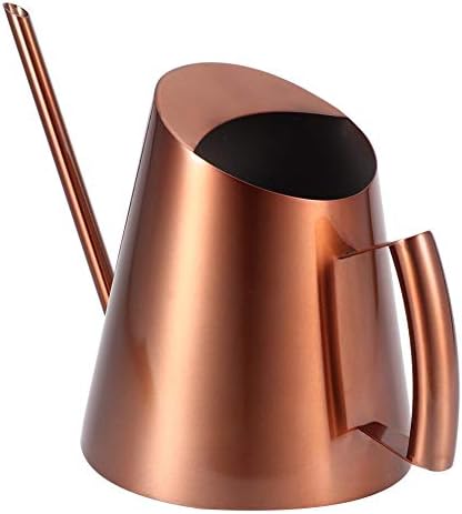 Household Bonsai Stainless Steel Watering Can, Mini Brushed Indoor House Plants Long Spout Watering Can Modern Watering Pot, Rose Gold(M) by Yosoo