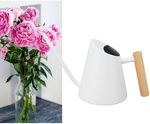 1300ml Watering Can, Durable Stainless Steel Watering Cans, Indoor Outdoor Long Spout Water Can for Succulent Bonsai Garden Flower(White) - Image 7