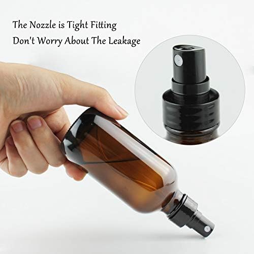 4oz Amber Glass Spray Bottle for Essential Oils,Small Empty Fine Mist Spray Bottle, Refillable Liquid Containers for Perfumes,Cleaning Products,16 Pack - Image 4