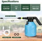 TaroKitc Electric Spray Bottle 2L/0.5 Gallon, 3 Speed Adjustable Battery Powered Garden Sprayer, Rechargeable Automatic Plant Mister with Adjustable Nozzle for Indoor/Outdoor Plants - Image 6