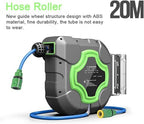 Fully Automatic Telescopic Hose Reel, Hose Roller with 180° Free Rotation Thickened Wall-Mounted, Pull The Tube at Will and It Will Rebound Automatically for Car Wash Garden Irrigation - Image 3