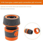 Expandable Garden Hose Repair Kit 8PCS Male/Female Faucet Quick Connectors Garden Hose Coupler with Ball Valve for Pipe Repair and Watering Or Irrigation(E) - Image 2