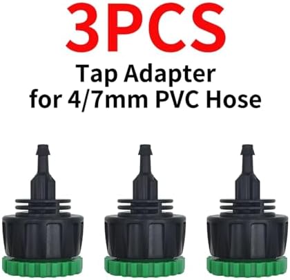 Ship accessories 5-100m Garden Watering Hose 4/7mm PVC Micro Irrigation Pipe Drip Irrigation Tubing Sprinkler 1/4'' Lawn Balcony Greenhouse Irrigation accessories(B-3PCS) - Image 2