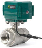 U.S. Solid 1-1/4" Smart Motorized Ball Valve - Remote App Mobile Control NSF Certified 304SS Electrical Ball Valve with Manual Switch, 5V DC USB Connection - Image 3